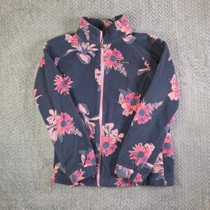 Columbia Kids Floral Fleece Jacket Full Zip Youth XL 18/20 Outdoor Coat
